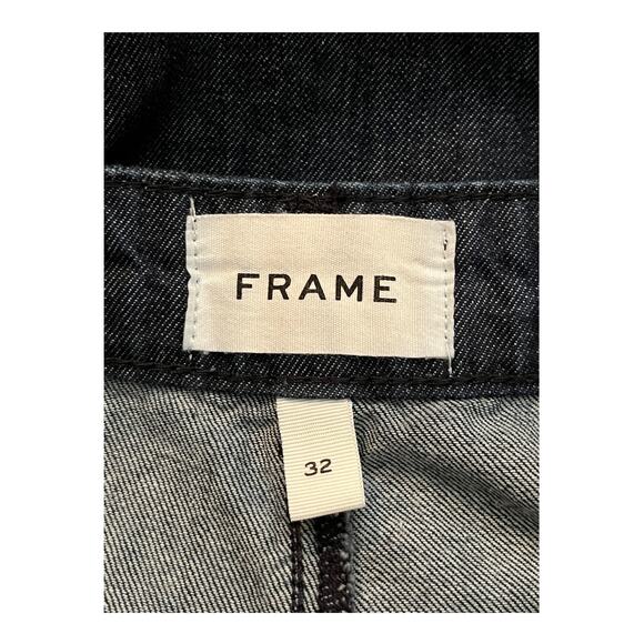 Frame Pants High rise pleated wide leg chino blue size 32 - Picture 5 of 7
